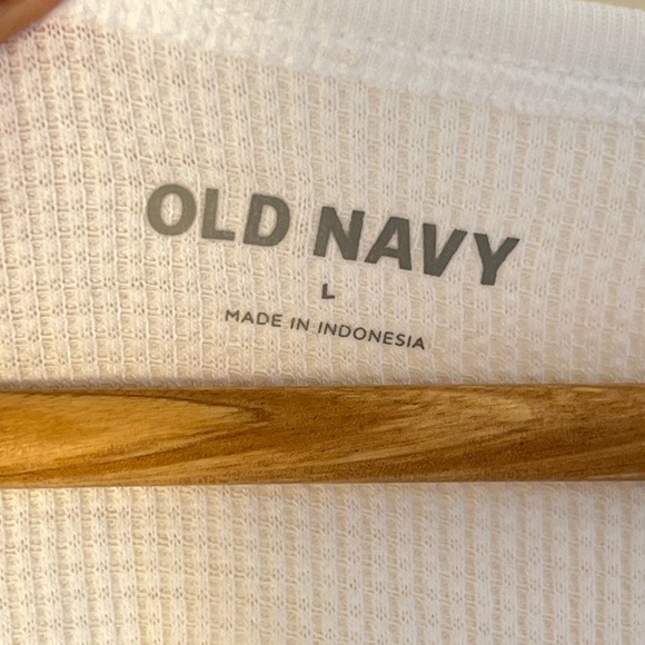 2/$25 Old Navy Womens Thermal White Long Sleeves Waffle Authentic Winter Plaid - Picture 4 of 7
